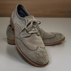 Cole Haan Men's- Feathercraft Grand 10.5 M Beige Wingtips